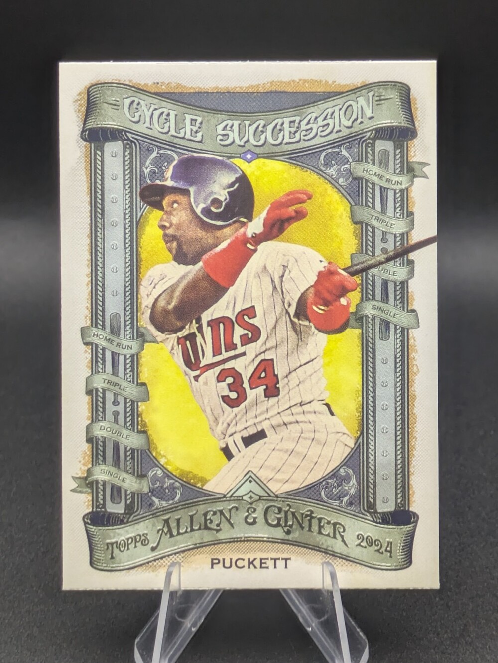 2024 Topps Allen & Ginter Cycle Succession Kirby Puckett #CS-10 Twins Hall Fame